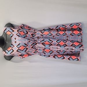 Bloom Southwest Print Sleeveless Dress sz Small